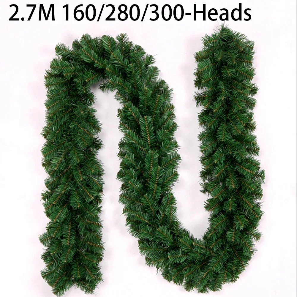 Outdoor Furniture Rh - 2.7M Artificial Green Christmas Garland Wreath