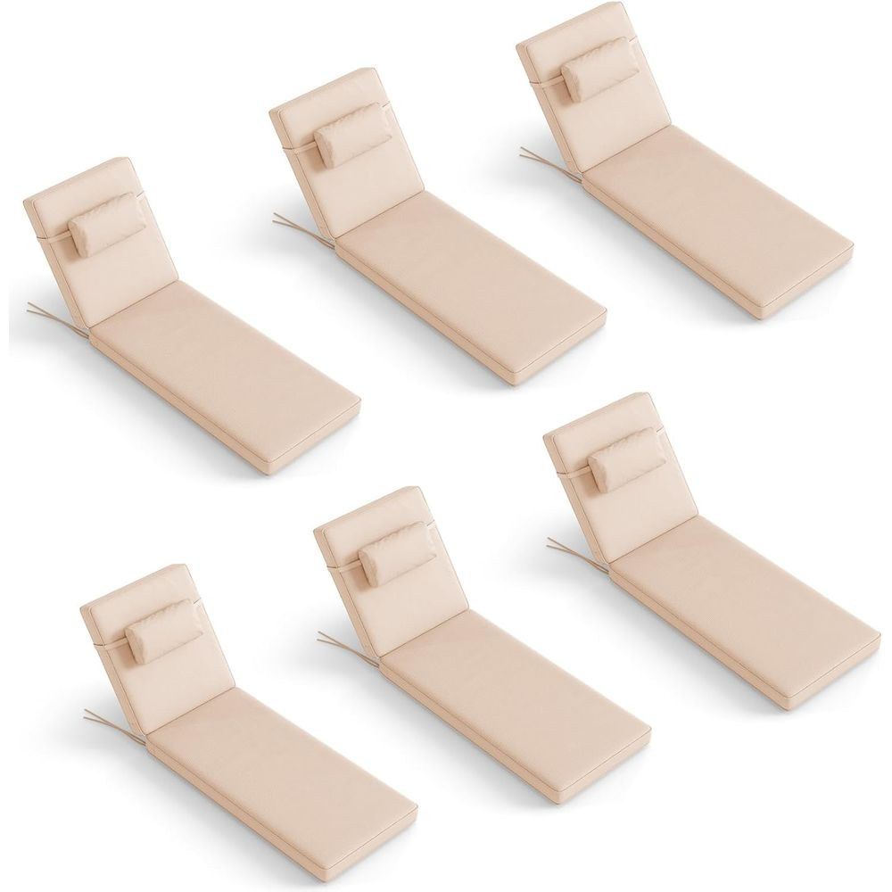 Outdoor Furniture Cushions 22 X 22 - Set of 6, 72.2 x 22