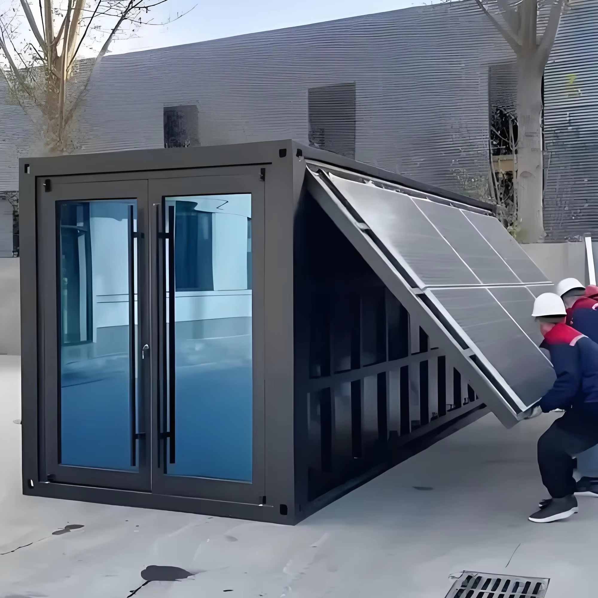 Outdoor Furniture Design - Retractable Weatherproof Patio Enclosure with Solar