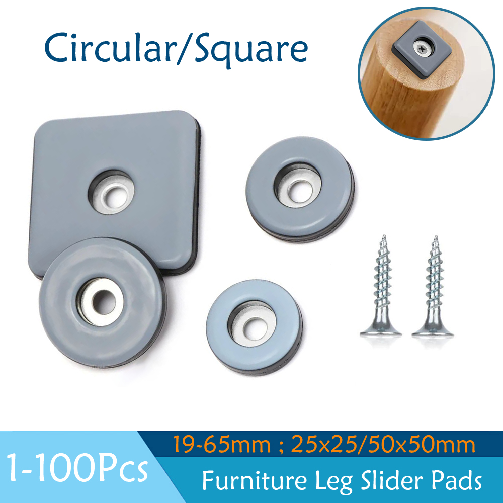 Outdoor Furniture Leg Protectors - 1-100Pcs Furniture Leg Slider Pads Easy