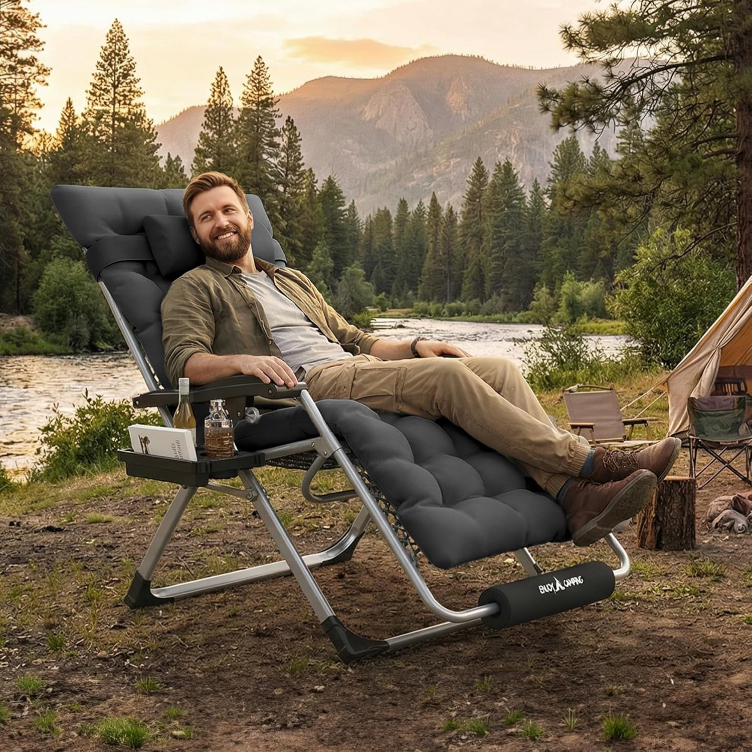 Outdoor Furniture Xl - XL Oversized Zero Gravity Chair 500lbs