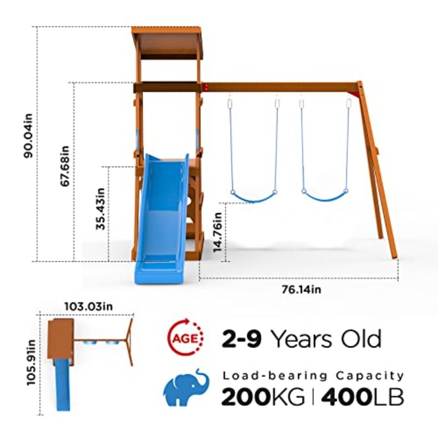 Playground Wooden Swing Sets f - Outdoor Furniture Kids 리뷰 및 가격