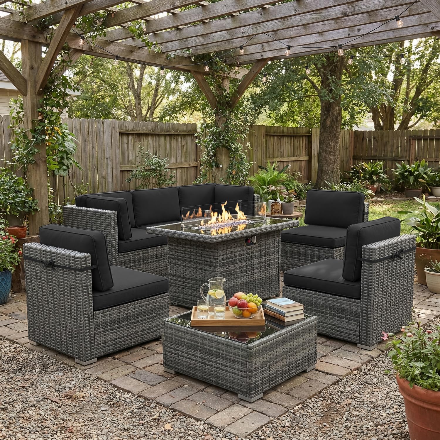 8 Piece Patio Furniture Set wi - Outdoor Furniture Rh 리뷰 및 가격