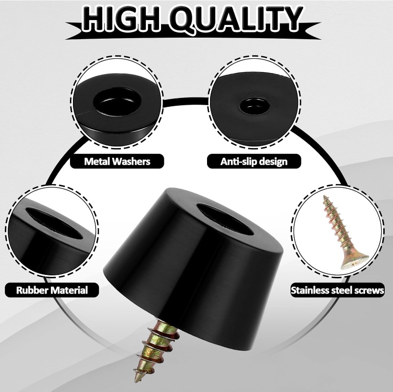 80/8pcs Rubber Pads Floor Prot - Outdoor Furniture Leg Protectors 리뷰 및 가격