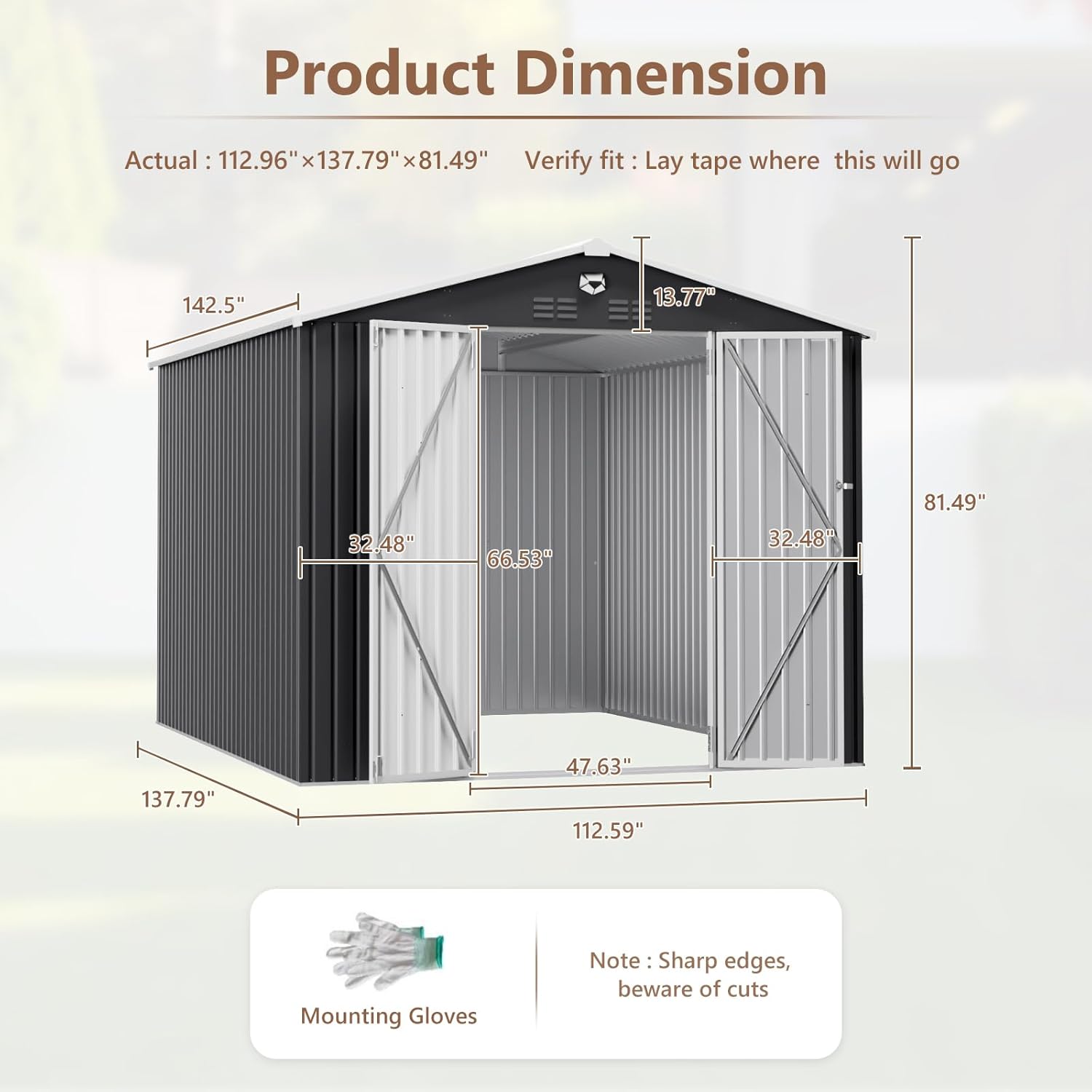 10x12 FT Metal Outdoor Storage - Outdoor Furniture Design 리뷰 및 가격