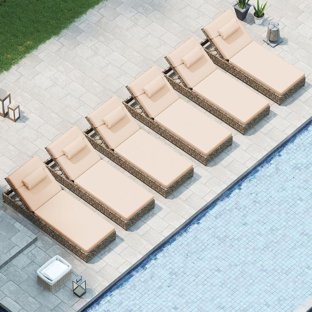 Set of 6, 72.2 x 22 x 3.9 Pati - Outdoor Furniture Cushions 22 X 22 리뷰 및 가격