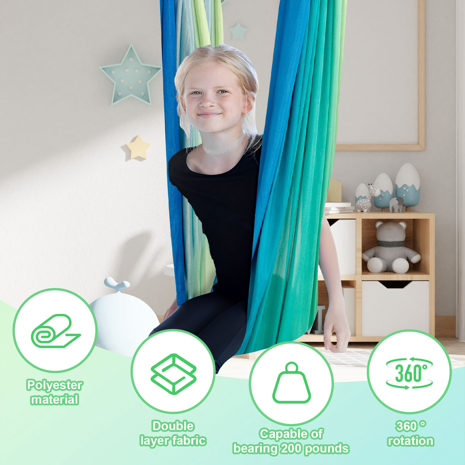 Kids Sensory Swings Double Lay - Outdoor Furniture Kids 리뷰 및 가격