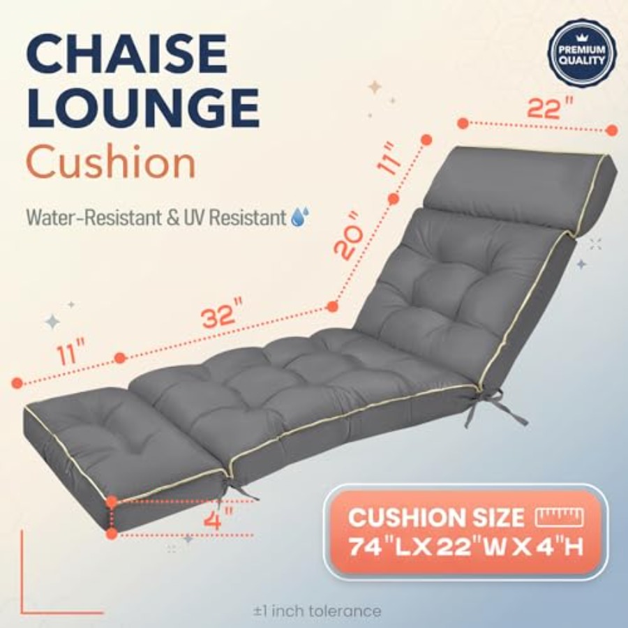 Chaise Lounge Cushion Outdoor  - Outdoor Furniture Cushions 22 X 22 리뷰 및 가격