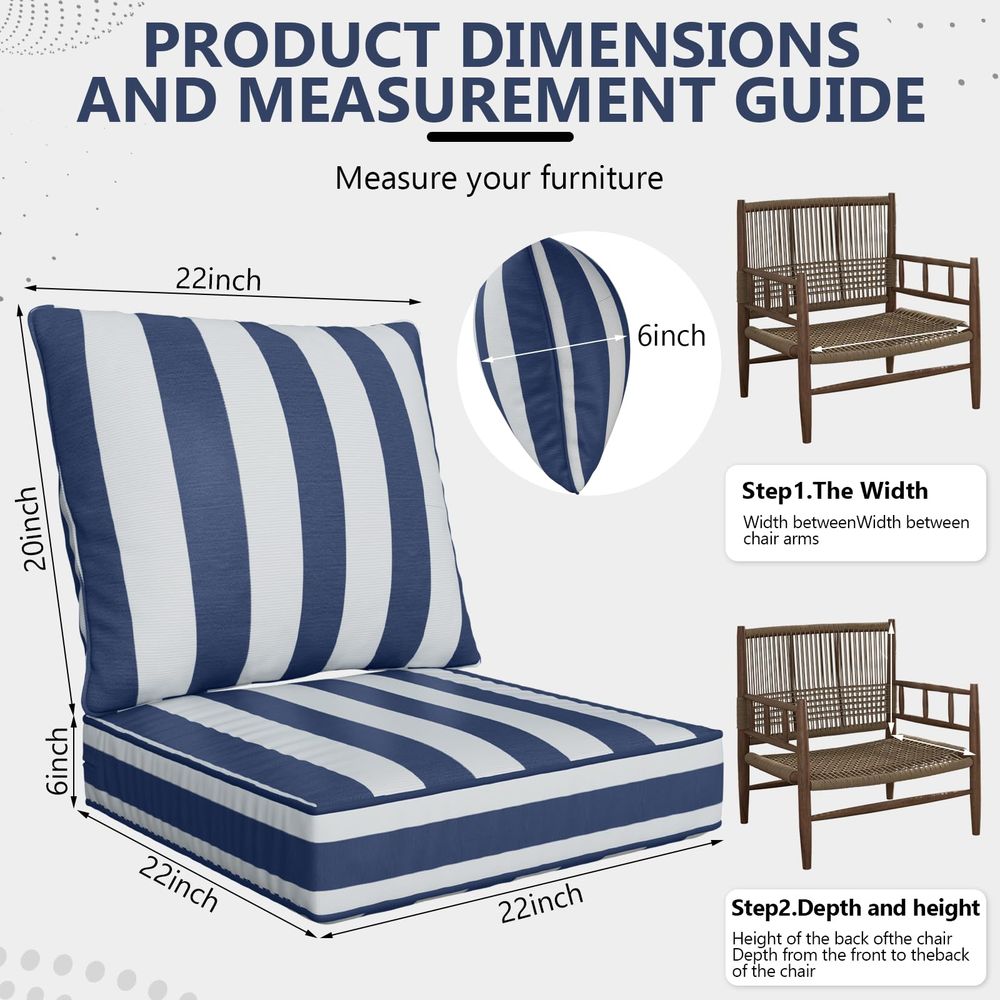 x 22 x 6 Outdoor Deep Seat Cus - Outdoor Furniture Cushions 22 X 22 리뷰 및 가격