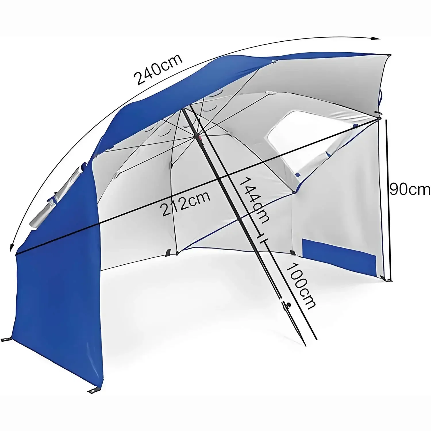 2 Meter Awning Sport-umbrella  - Outdoor Furniture Xl 리뷰 및 가격