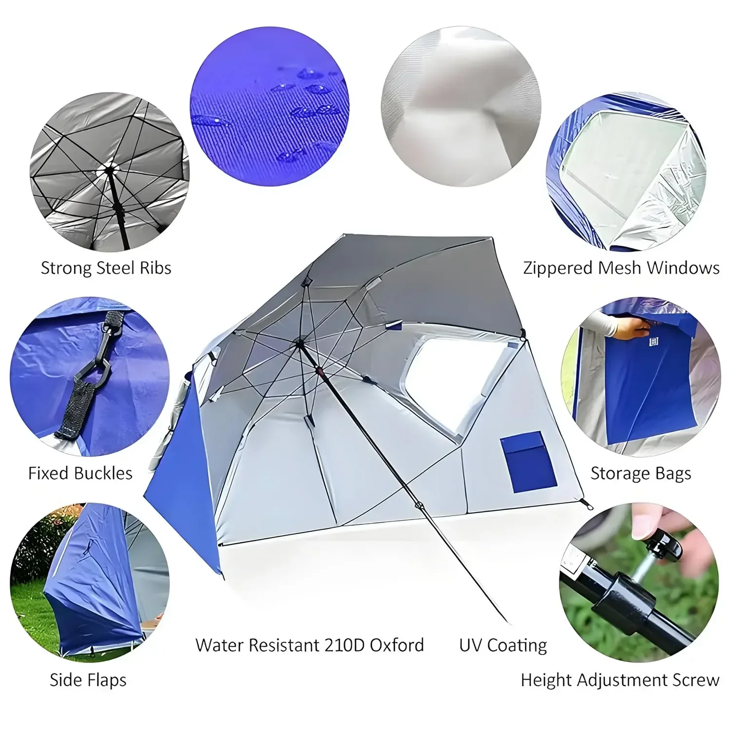 2 Meter Awning Sport-umbrella  - Outdoor Furniture Xl 리뷰 및 가격