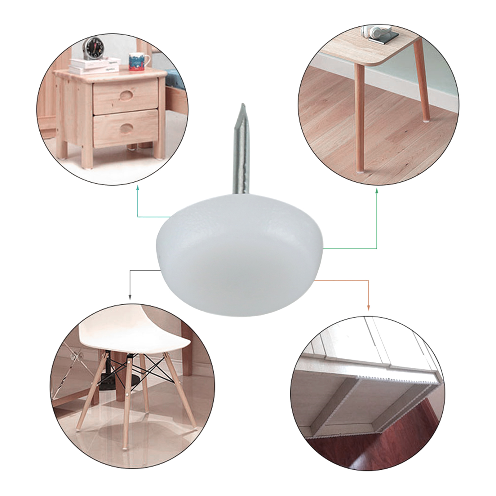 50Pcs 14/18/20mm Table Chair L - Outdoor Furniture Leg Protectors 리뷰 및 가격