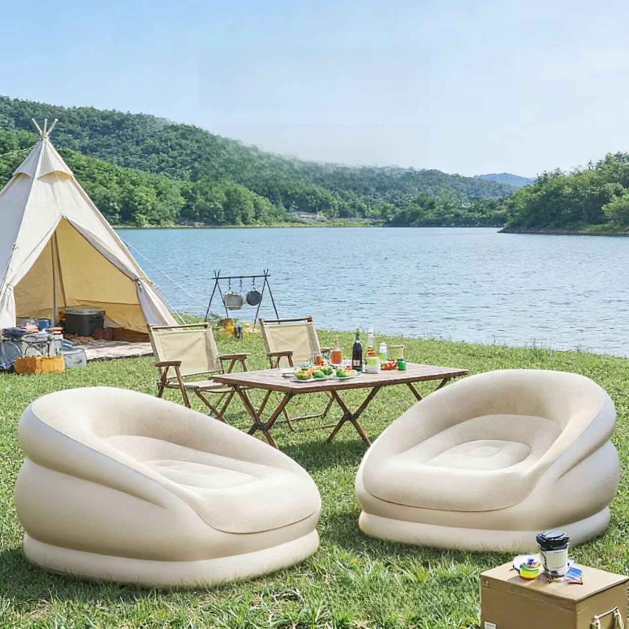 Portable Iatable Sofa for Cam  - Outdoor Furniture Design 리뷰 및 가격