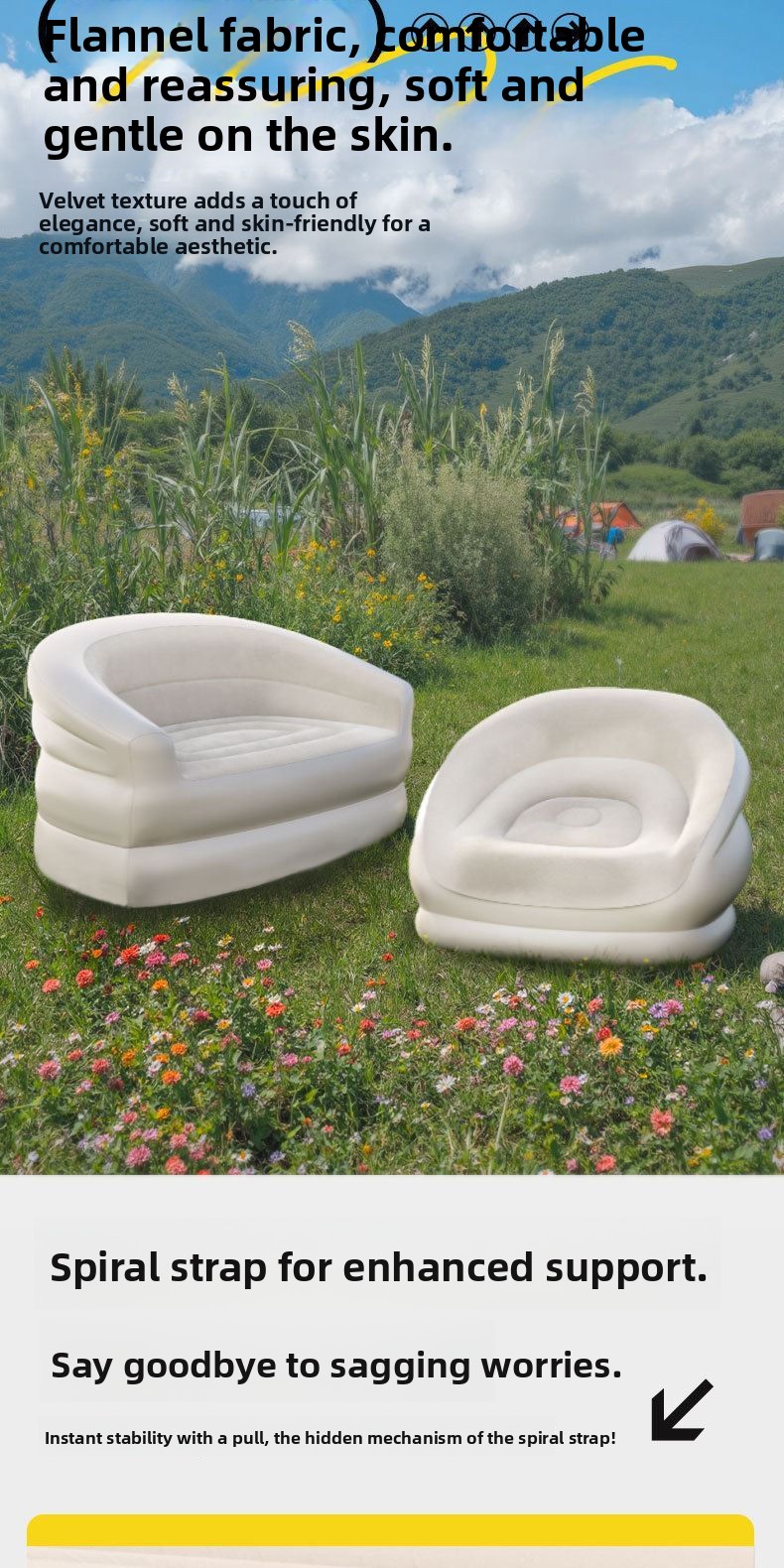 Portable Iatable Sofa for Cam  - Outdoor Furniture Design 리뷰 및 가격