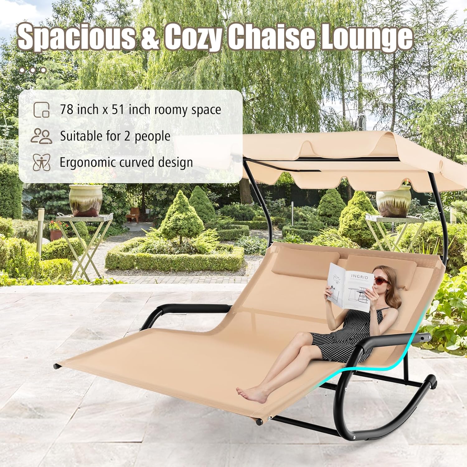 2 Person Adjustable Canopy Lou - Outdoor Furniture Xl 리뷰 및 가격