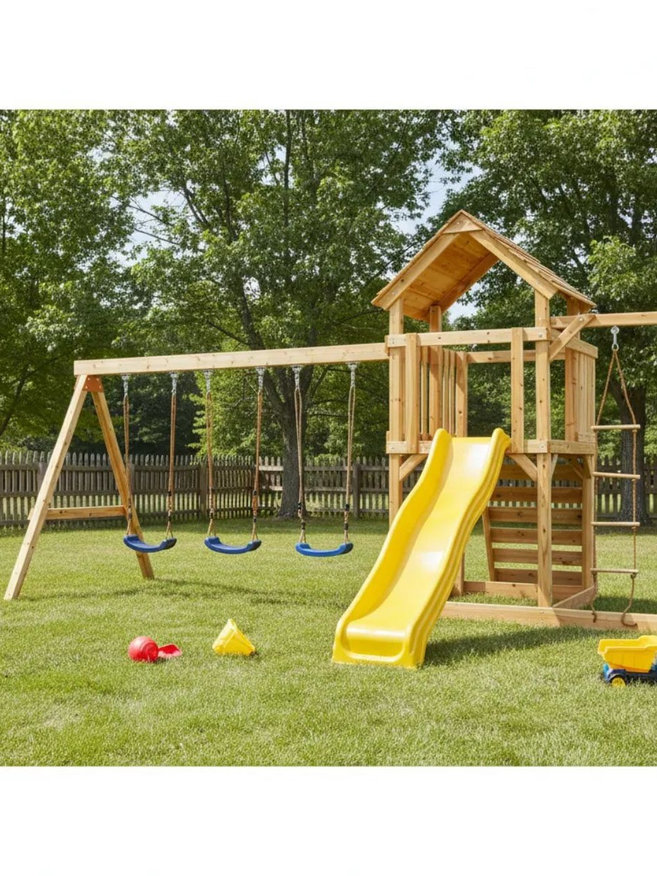 Children Swing Kids Wooden Gar - Outdoor Furniture Kids 리뷰 및 가격