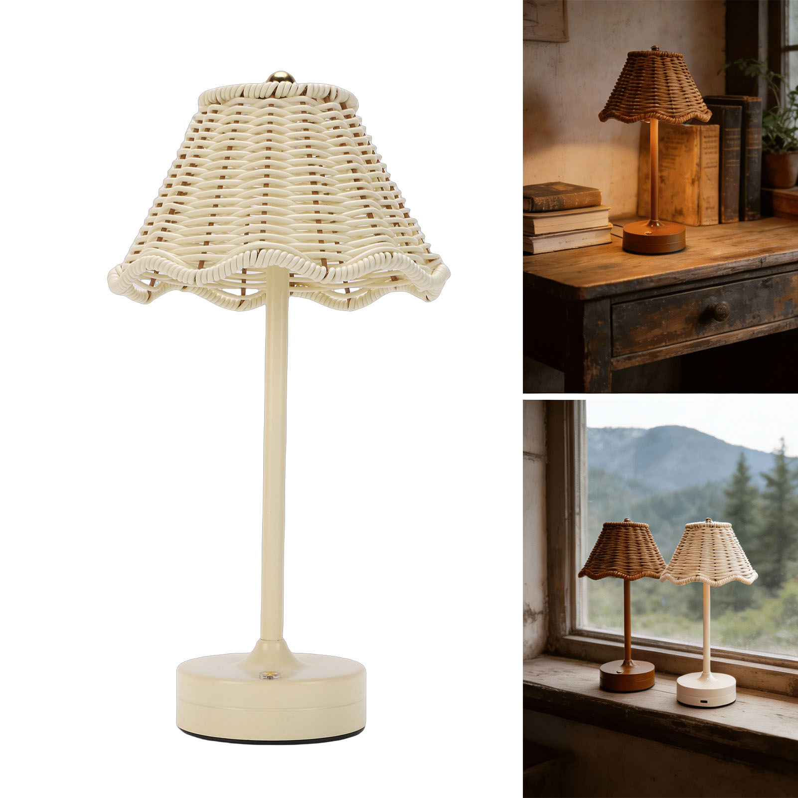 LED Vintage Rattan Table Lamp  - Outdoor Furniture Rh 리뷰 및 가격