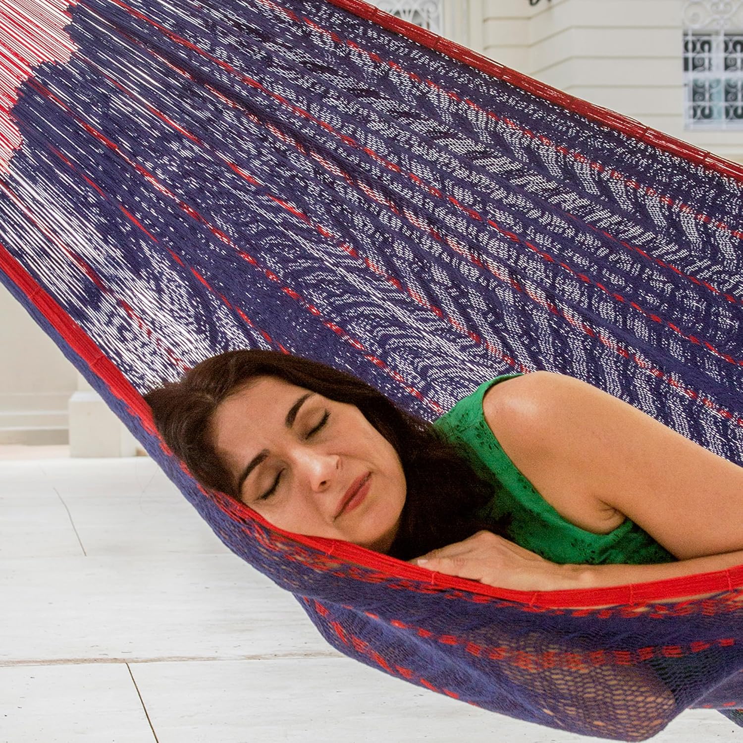 Blue Red Cotton Hand Woven May - Outdoor Furniture Xl 리뷰 및 가격