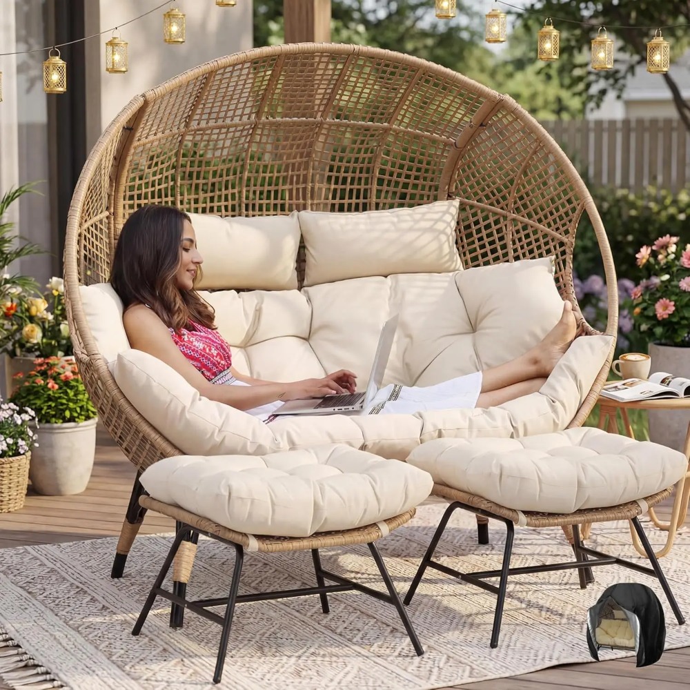 plus Size XL 57.1' Indoor Outd - Outdoor Furniture Xl 리뷰 및 가격