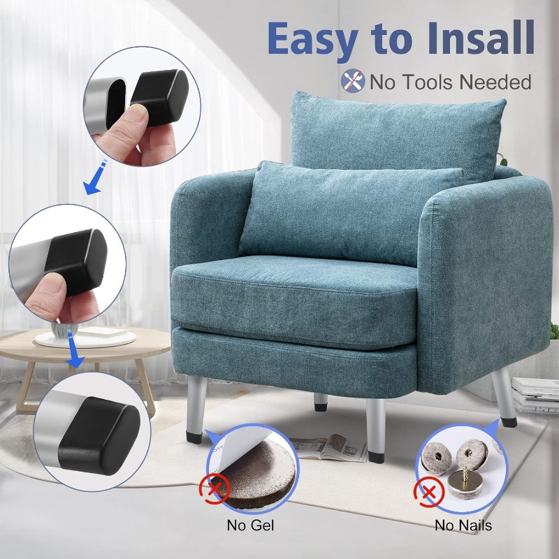 16pcs Transparent Oval Chair L - Outdoor Furniture Leg Protectors 리뷰 및 가격
